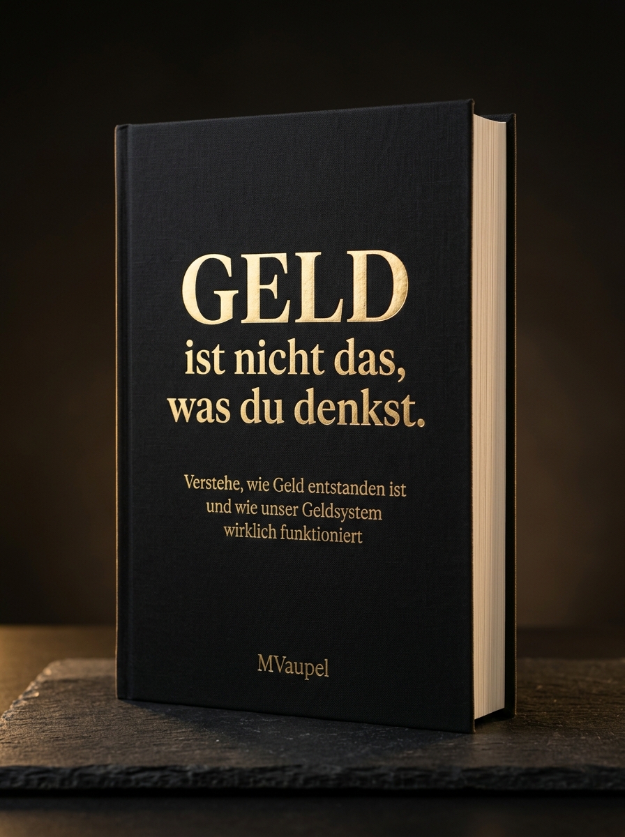 Buchcover Entwurf: Geld ist nicht das, was du denkst. von MVaupel